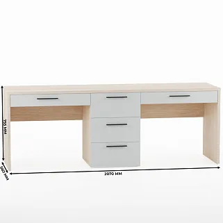 Cтол прямой на 2 рабочих места L718.2