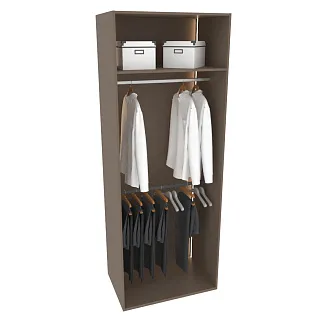 Шкаф для спальни со штангой и брючницей с подсветкой R210.60-5