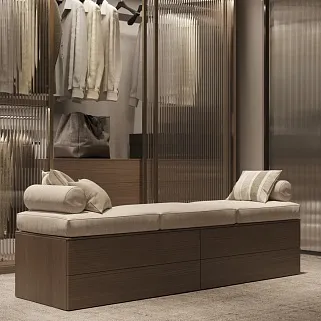 Гардеробная с рифленым стеклом №9