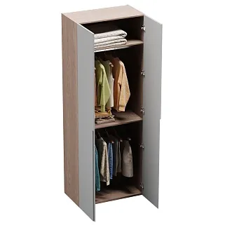 Шкаф 2 дверный, фасады в эмали LE210.44-1 НКД