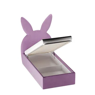 Кровать односпальная мягкая BUNNY  с подъемным механизмом, 90x190