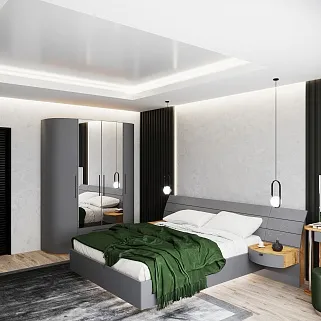 Кровать двуспальная Palermo с парящим эффектом, 180x200