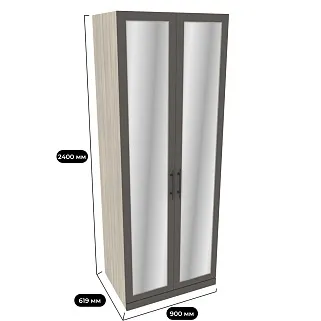 Шкаф двухдверный с зеркалом А210.60-2Z