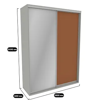 Шкаф-купе U182 тип 3 МДФ/зеркало