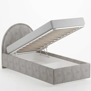 Кровать односпальная мягкая BUBBLE с подъемным механизмом, 90x190