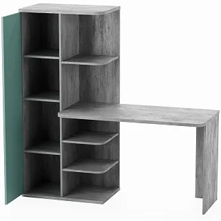 Рабочий стол со встроенным стеллажом HOF423