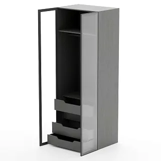 Шкаф для спальни с четырьмя ящиками и штангой R210.60-3