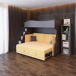 Кровать-чердак P907, 90x200