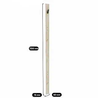 Панель узкая с крючками L-100.1