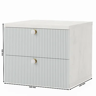 Тумба прикроватная, фасады в эмали LE701