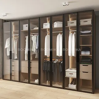 Шкаф для спальни с двумя ящиками и штангой с подсветкой R210.60-2