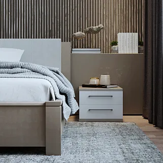 Тумба прикроватная 2 ящика C-701