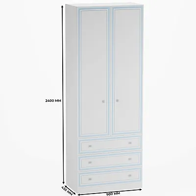 Шкаф двухдверный с ящиками А213