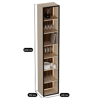 Шкаф напольный с подсветкой LF271.350