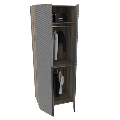 Шкаф 2 дверный, фасады в эмали LE210.60-1