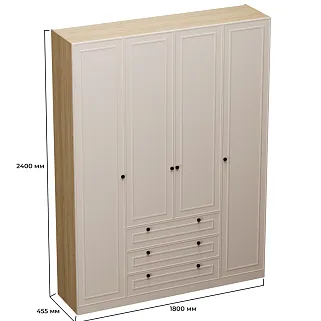 Шкаф четырехдверный для одежды A205-1