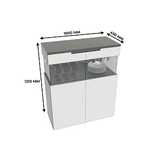 Винный шкаф с подсветкой, фасады в эмали LE200