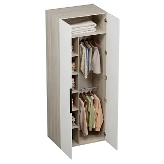 Шкаф 2 дверный, фрезерованные фасады в эмали LE-210.60-4