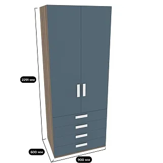 Шкаф двухдверный ,4 ящика E204