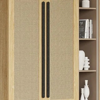 Шкафная группа, фасады натуральный ротанг Lazio 17