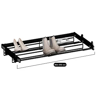 BELLE Корзина для обуви, 900 мм цвет черный, BE90SHBL