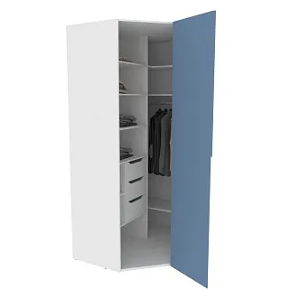 Шкаф угловой, фасады в эмали LE209.60 L/R