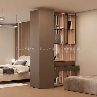 Шкаф-стеллаж для зонирования помещения с подсветкой LGF265.45 L/R