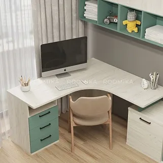 Тумба опора для стола с ящиками и нишей E705