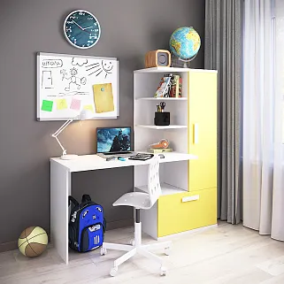 Рабочий стол со встроенным стеллажом HOF422