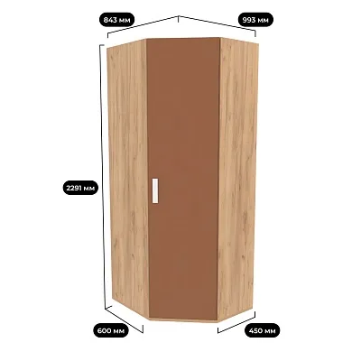 Шкаф угловой 846*846мм E218.1