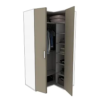 Шкаф угловой со складной дверью E209 L/R