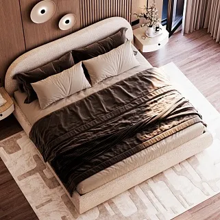 Кровать двуспальная мягкая DREAM с подъемным механизмом, 160x200