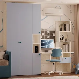 Шкаф книжный с нишей узкий L226.300