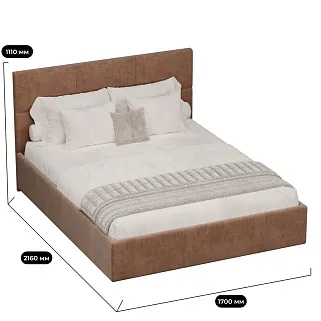 Кровать двуспальная мягкая VERSAL с подъемным механизмом, 160x200