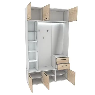 Секция с вешалкой и стеллажом с подсветкой L416