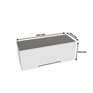 Антресоль навесная, фасады в эмали LE-601