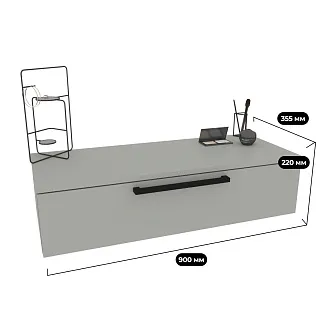 Туалетный столик, навесной, 1 ящик R511