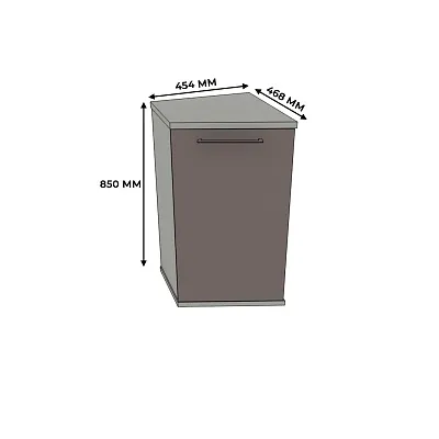 Тумба завершающая, фасады МДФ CNG-706 L/R