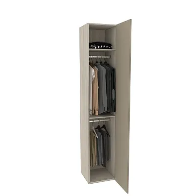 Шкаф однодверный со штангой узкий L220.44-1