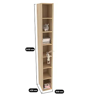 Cтеллаж открытый глубокий L233.44 с подсветкой