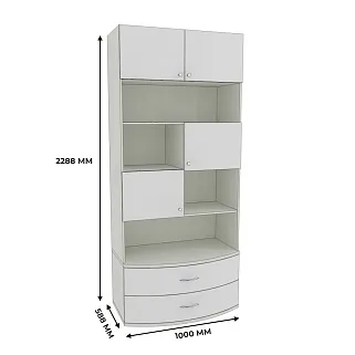 Шкаф книжный с ящиками P217