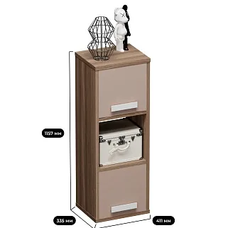 Cтеллаж сквозной книжный на 3 ниши E803