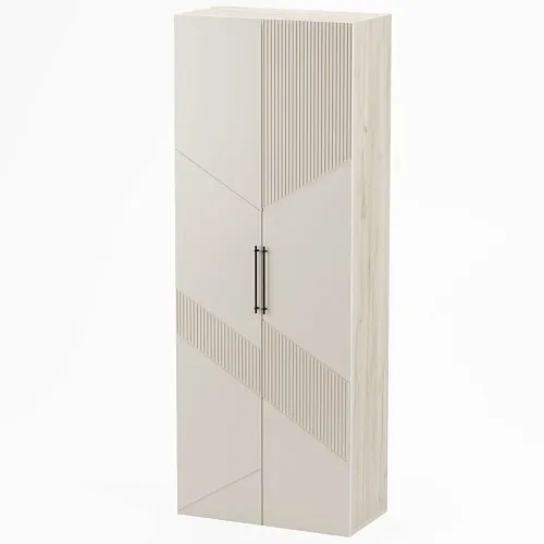 Шкаф 2 дверный, фрезерованные фасады в эмали LE210.44-1