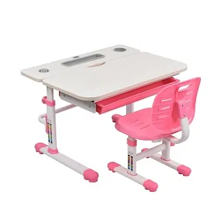 Комплект парта + стул Littonia Pink-w + лампа