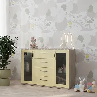 Комод со стеклянными полками P707.1