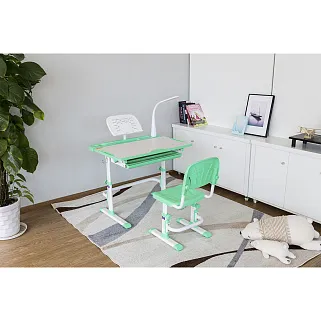 Комплект парта + стул трансформеры DISA GREEN