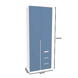 Шкаф комбинированный, фасады в эмали LE215 L/R