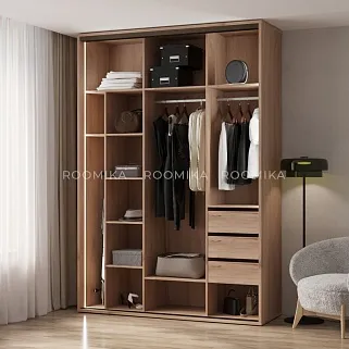 Шкаф-купе ХG210.60-2, профиль INTEGRO, стекло прозрачное, с подсветкой