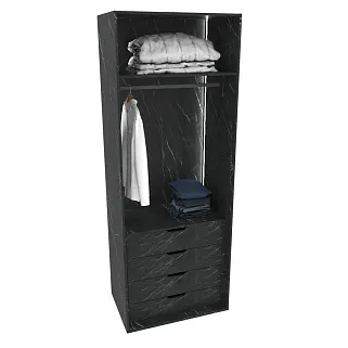 Шкаф для спальни с четырьмя ящиками и штангой с подсветкой R210.60-3