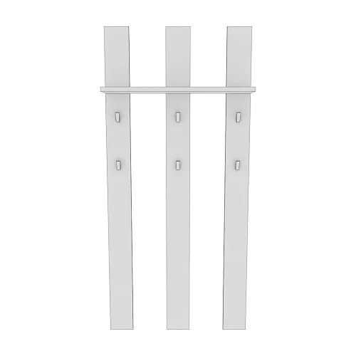 Панель широкая с полкой и крючками L100